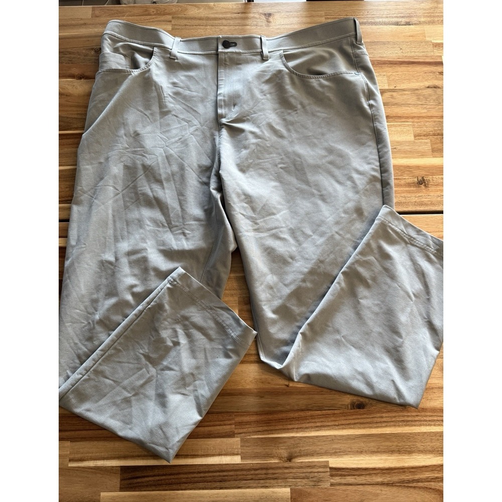 Public Rec Pants Mens 44x32 Gray Stretch Slim Fit Performance Lightweight